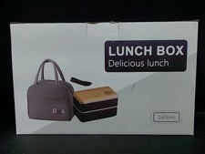 RCA Kids Lunch Box 1400ml Leakproof Bento Box With Insulated Bag, Black