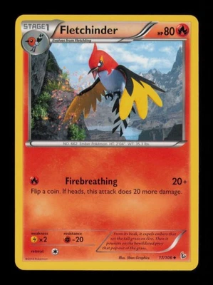 FLETCHINDER UNCOMMON 17/106 NM POKEMON - Image 1 of 3
