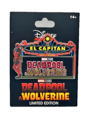 Disney Marvel Pin 2024 DSSH DSF D23 El Capitan Deadpool & Wolverine Marquee LE