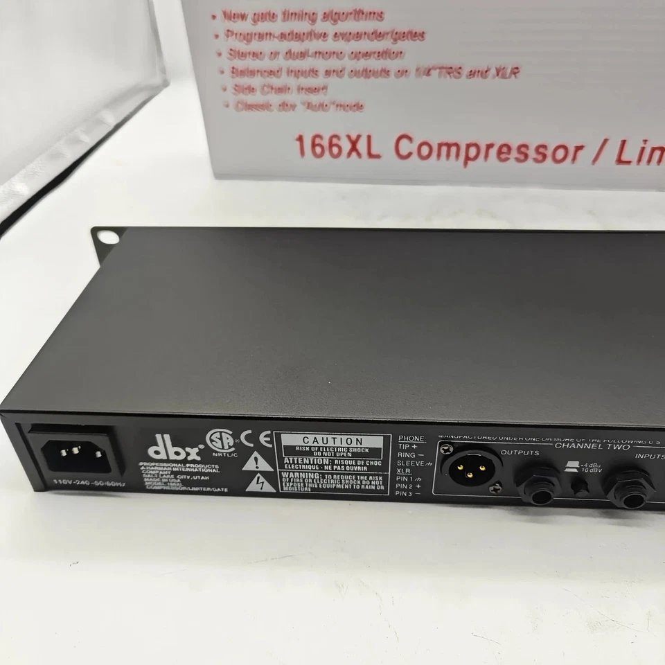 DBX 166XL Compressor/Limiter Professional Audio Processor Brand New free ship - Image 4 of 4