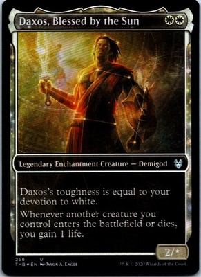 Daxos, Blessed by the Sun (Showcase) U Foil THB Theros Beyond Death 258 NM