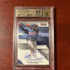 2017 Bowman's Best of Kevin Maitan #B17-KM BGS 9.5 GEM 10 Auto Atlanta Braves