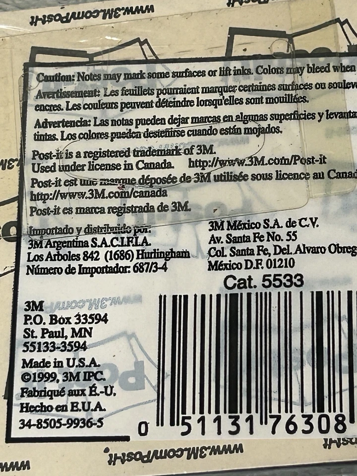 Lot 4 BLACK 3M Post-It Notes  Gel metallic Pen Use Halloween Fall  Gothic - Image 3 of 4