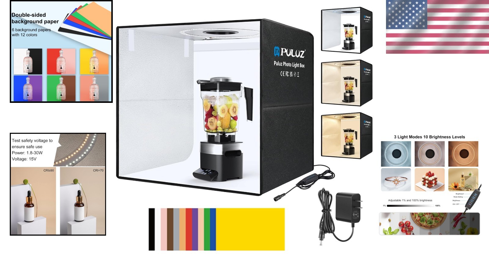 20x20 Inch Professional Light Box Photography Kit