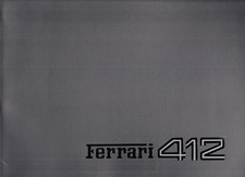 Ferrari 412 1985-89 UK Market Multilingual Sales Brochure