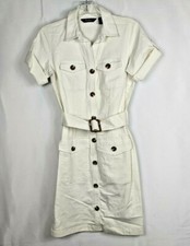 Du Jour Regular Button Front Utility Dress Light Olive (0) A376111 