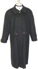 BLUE  LODEN WOOL  ALPACA Women LONG German WINTER WARM Dress Over COAT 42 16 L