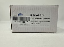 Goldwood Sound 100 Watt 4ohm Sealed 5.25" Speaker Midrange Black GM-65/4 