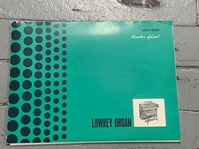Lowrey Theater Spinet Organ Owners Manual Piano Operating Instructions