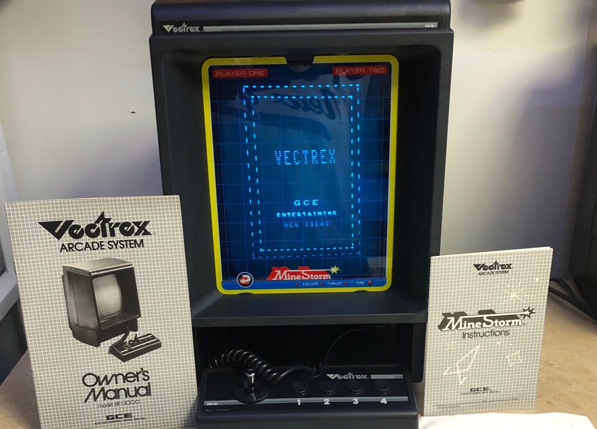 Vectrex Arcade System Video Game Console+Controller+HP-3000