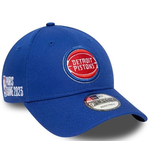 New Era Detroit Pistons 9Forty NBA Paris Games Team Cap Hat Adjustable Adults