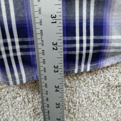 Panhandle Slim Shirt Mens XXL Purple Black Plaid Western Pearl Snap Button Up - Picture 5 of 9