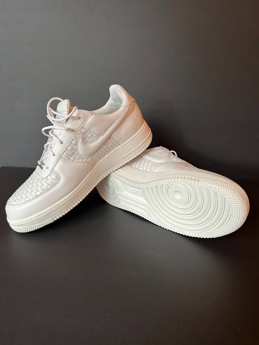 NEW NIKE Air Force 1 LUX Low 2007 SIZE 11 WHITE Italian Leather