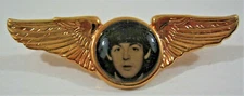 Vintage Beatles Paul McCartney Winged Pin / Old Store Stock
