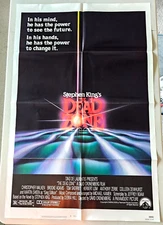 THE DEAD ZONE ORIGINAL FOLDED MOVIE POSTER STEPHEN KING 1983 CHRISTOPHER WALKEN
