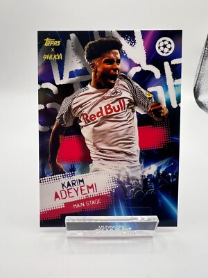 2021-22 TOPPS Steve Aoki UEFA Champions League Soccer Karim Adeyemi RB Salzburg