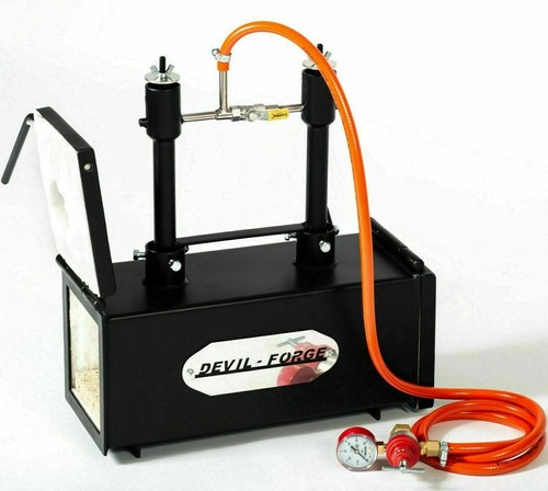 DFPROF2+2D GAS PROPAN SCHMIEDE Ofen Brenner Messerbau Schmied Hufschmied - Bild 10 von 12