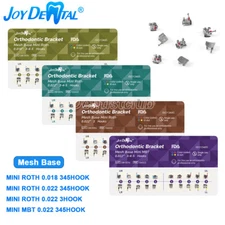 Dental Orthodontic Braces Brackets Mini Roth/MBT.022"/.018 Hooks 3 4 5 Mesh Base