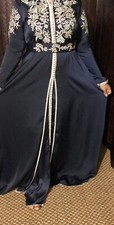 Moroccan Satin Embroidery Kaftan