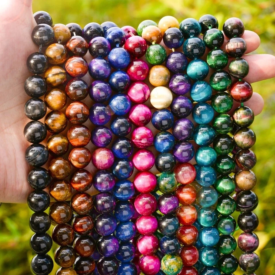 Gemstone Beads For Jewellery Making 12/10/8/6/4mm Loose Stone Beads - Image 4 of 4