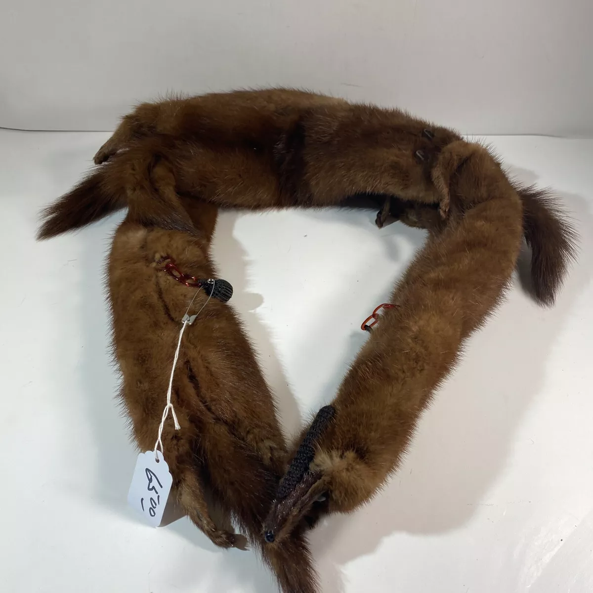 Mink fur collar clearance