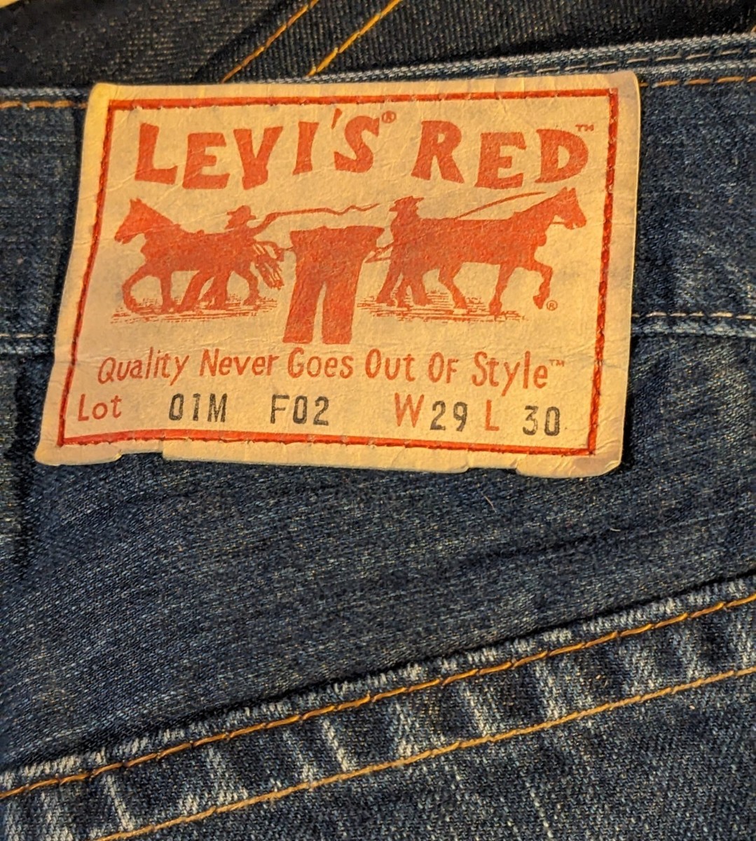 【美品】リーバイスレッド　Levi's red 01M F02 　ブーツカット 美品】リーバイスレッド Levi's red 01M F02 ブーツカット