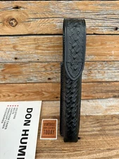 Don Hume Black Basket Leather C126-AF Hook Loop Closure Baton Holder For ASP 26"