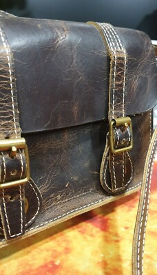 Dr Martens Brown Leather 7 Inch Mini Satchel Messenger Bag | eBay