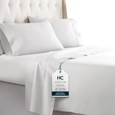 Bed Sheets Set, HOTEL LUXURY Platinum Collection 1800 Series Bedding Set, Deep P