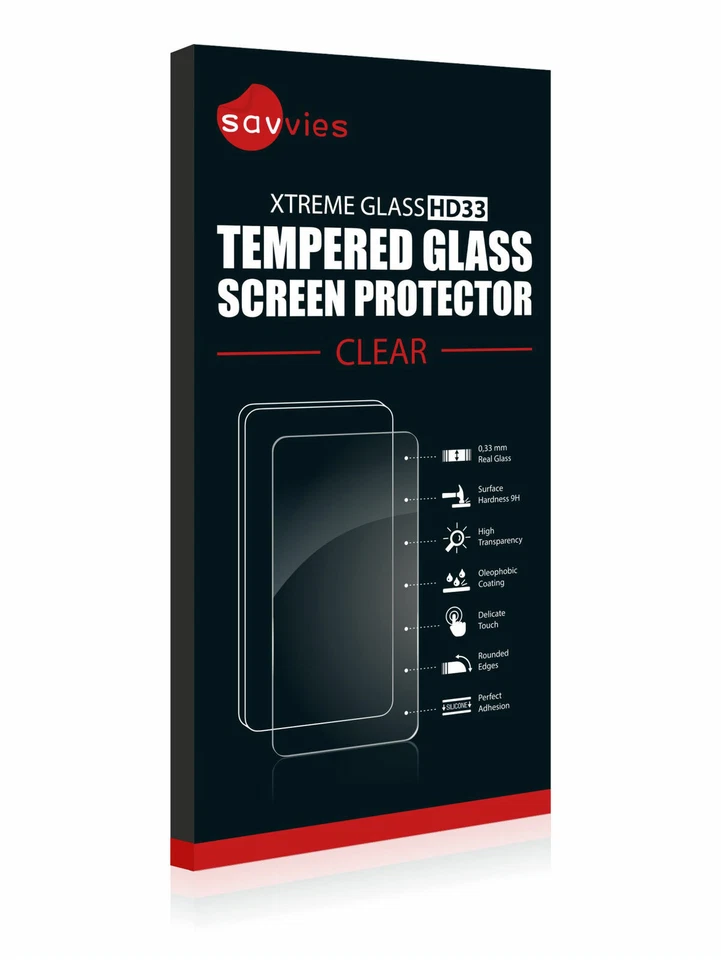 Suunto 9 , Savvies® Xtreme Glass HD33 Tempered Glass Screen Protector - Imagen 2 de 3
