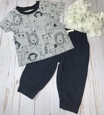 Carter s Baby Boy Animal Graphic Tee Shirt Pant Set Size - 6 Months