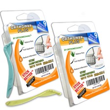 NEW - DENTAL ORTHODONTIC WAX FOR BRACE - NOW PRECUT - ORTHOWAX PLUS  -  PK 18 