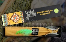 Sweetgrass and Cedar Premium Masala Stick Incense by Tribal Soul Purification