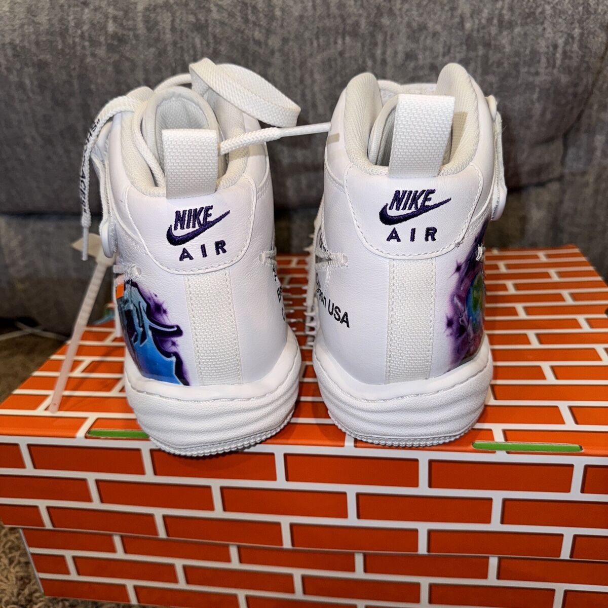 Size 10.5 - Nike Air Force 1 Mid x Off-White Graffiti | eBay Size 10.5 - Nike Air Force 1 Mid x Off-White Graffiti | eBay