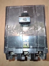 Square D QO340 40A 3 Pole120/240V plug in circuit breaker Continuity Verified 