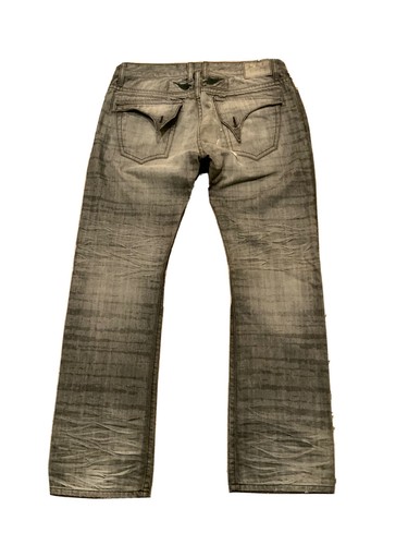 $550 Robins Jeans Denim Long Flap 