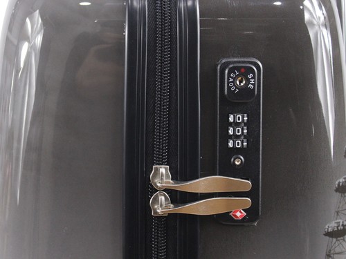 Lightweight 4 Wheel Hard Shell PC London Printed Luggage Suitcase Cabin Bag PC05 - Picture 10 of 16