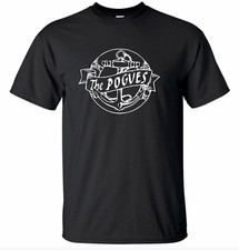 The Pogues T-Shirt - Anchor Logo, Irish, Punk Regular Unisex UK Free Post Black