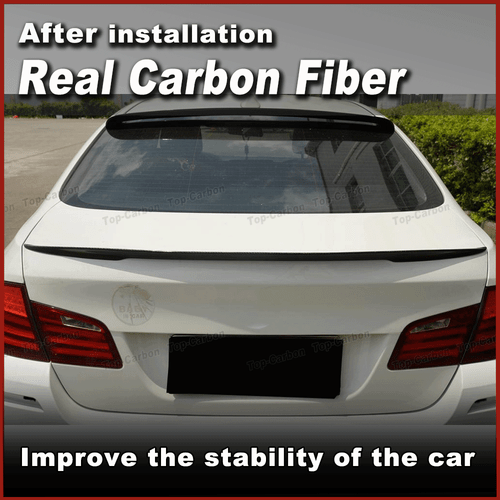 Se adapta a BMW F10 M5 520i 535i 2011-2015 alerón trasero de carbono alerón labio - Imagen 2 de 11