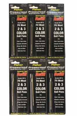 Fisher SU4F-6Pack Pressurized Universal Fine Point Multi Functional Pen NEW