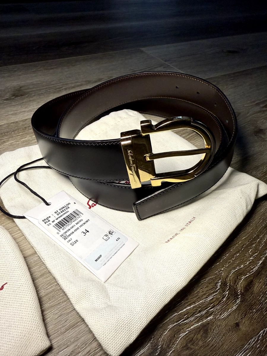Salvatore Ferragamo Leather White Belts for Men for sale | eBay display picture 1