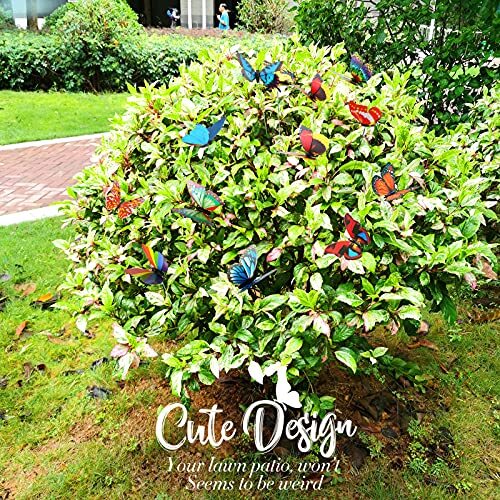 60 Pcs Garden Butterfly Stakes Planter Pots Miniature Ornaments Yard Patio Decor - Picture 4 of 9