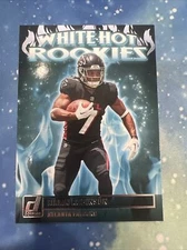 2023 Donruss Bijan Robinson White Hot Rookies RC #WHR-2 Atlanta Falcons
