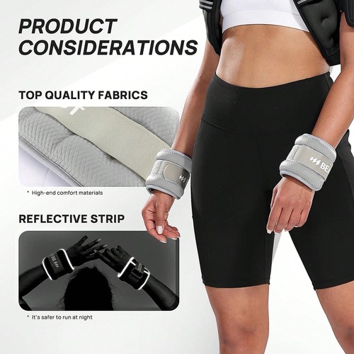 2 - 10lb Ankle & Wrist Weights- Adjustable Straps,for Walking etc, for Men/Women - Picture 5 of 14