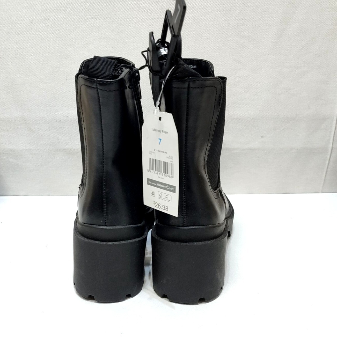 SAOLA Stivali da combattimento Time and Tru Unit Chelsea suola alla caviglia memory foam da donna taglia 7