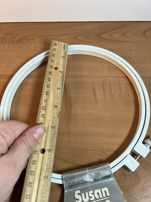 6 Susan Bates embroidery hoop. plastic