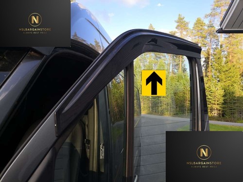 RENAULT MASTER VAUXHALL MOVANO Wind Deflectors Rain Sun Smoke Guard Window - Afbeelding 4 van 7