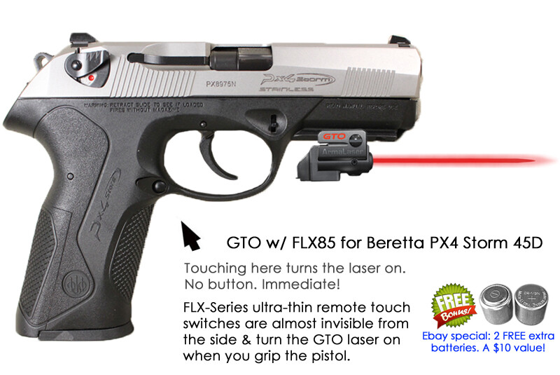 ArmaLaser GTO Red Laser Sight For Walther CCP - GripTouch Activation System