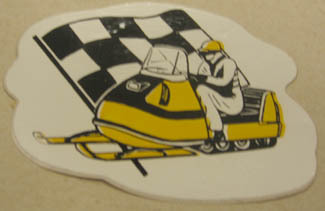 Bel-Mart Inc. Ski-Doo 1969 / 1970 reproduction (left) vintage decals / stickers - Picture 1 of 1
