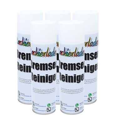 Bremsenreiniger Power Teilereiniger Fettlöser 5x 500ml mit mehr Druck